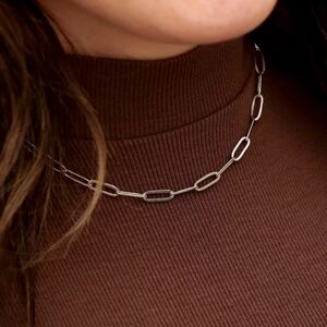 Stainless Steel Paperclip Necklace
